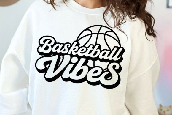 Basketball Vibes SVG: Sports Graphics for Crafts