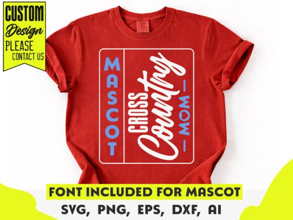 Cross Country Mom Team SVG Template for Crafts & Graphics