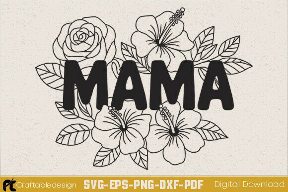 Floral Mama SVG: A Designer's Take on Mother's Day Embroidery