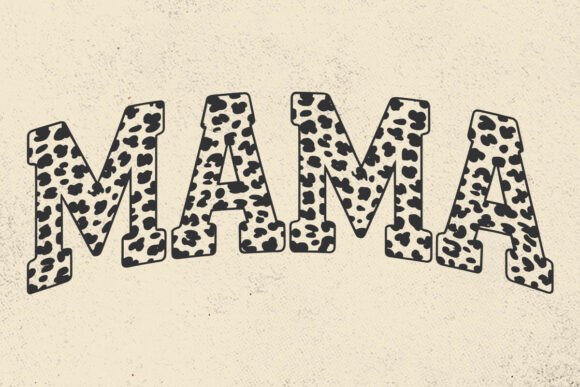 Leopard Mama Svg Graphics for Crafts