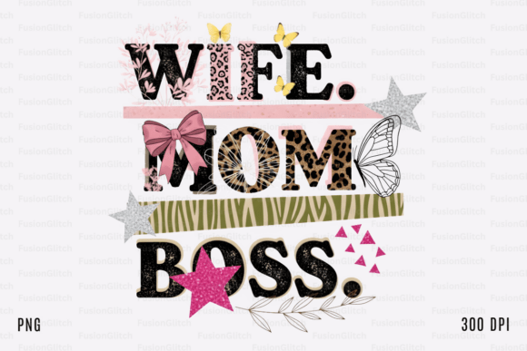Reviewing the Wife Mom Boss Leopard Glitter Design
