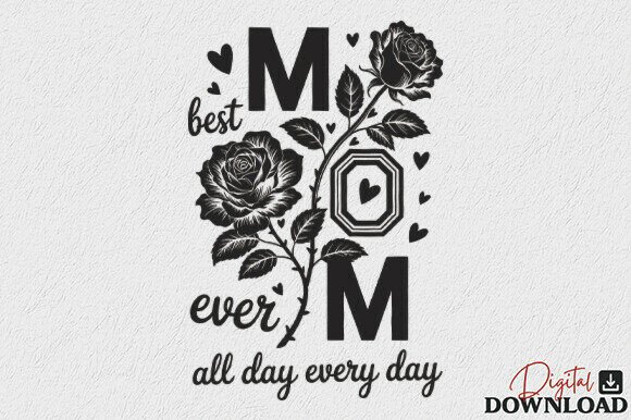 Rose Best Mom SVG: Top Graphics for Crafts
